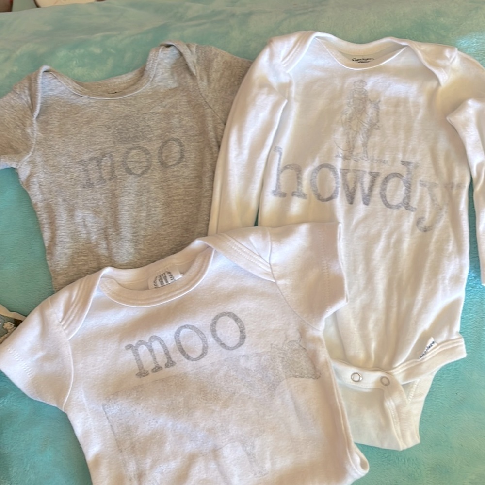 Western graphic onesies.